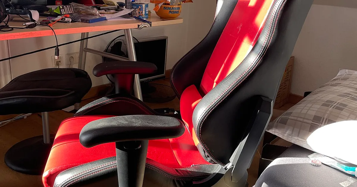 Gaming chair side view