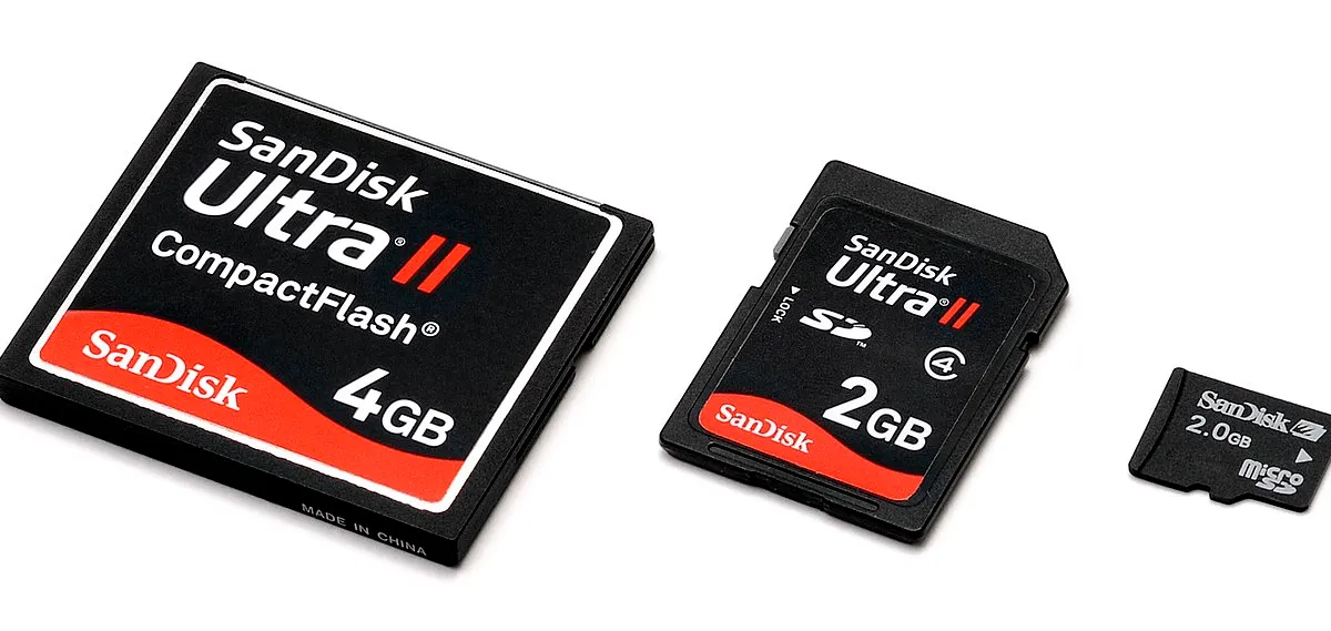 Memory card comparison